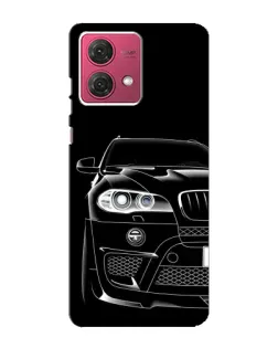 Чехол для Motorola MOTO G84 с картинкой «Темный силуэт BMW»