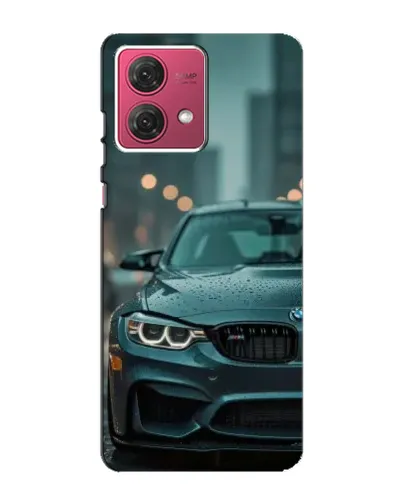 Чехол для Motorola MOTO G84 с картинкой «BMW в огнях города» Чехол для Motorola MOTO G84 с картинкой «BMW в огнях города»