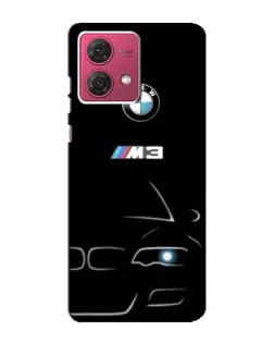 Чехол для Motorola MOTO G84 с картинкой «Минималистичный принт BMW M3»