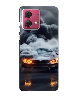 Чехол для Motorola MOTO G84 с картинкой «BMW в дыму»