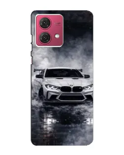 Чехол для Motorola MOTO G84 с картинкой «BMW сквозь туман»