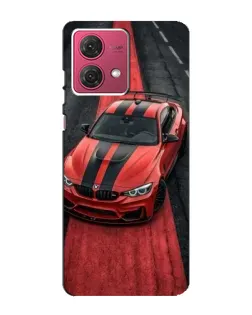 Чехол для Motorola MOTO G84 с картинкой «BMW на красной дорожке»