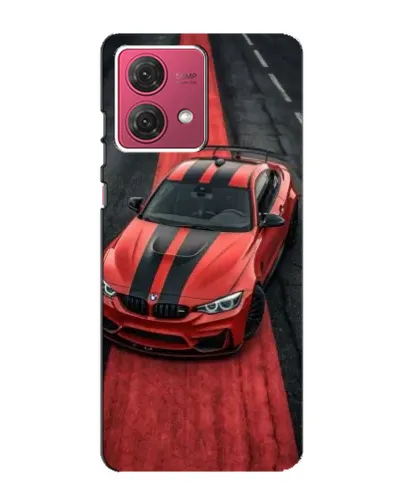 Чехол для Motorola MOTO G84 с картинкой «BMW на красной дорожке» Чехол для Motorola MOTO G84 с картинкой «BMW на красной дорожке»