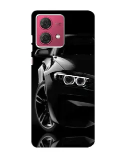 Чехол для Motorola MOTO G84 с картинкой «Черная BMW — профиль» Чехол для Motorola MOTO G84 с картинкой «Черная BMW — профиль»