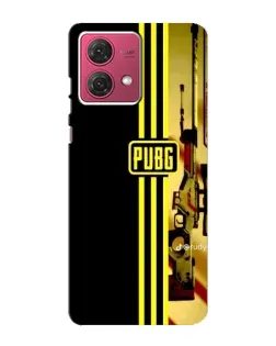 Чехол для Motorola MOTO G84 с картинкой «PUBG — камуфляжный шлем»