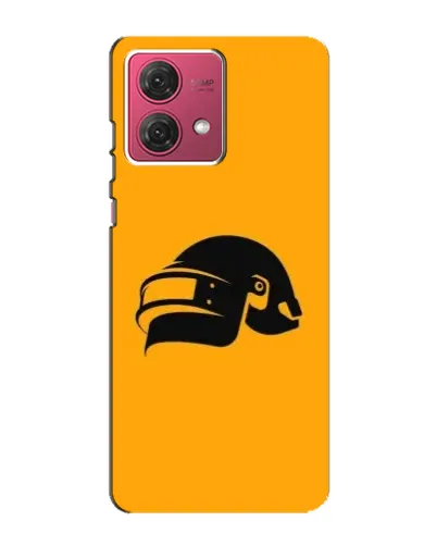 Чехол для Motorola MOTO G84 с картинкой «PUBG — золотой шлем»