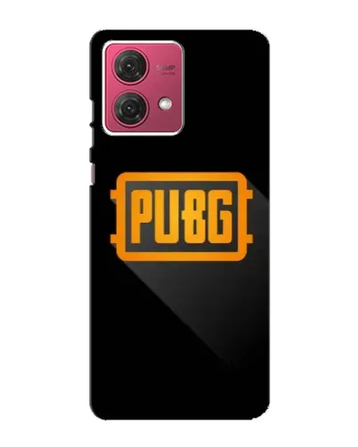 Чехол для Motorola MOTO G84 с картинкой «PUBG — рамка лого»