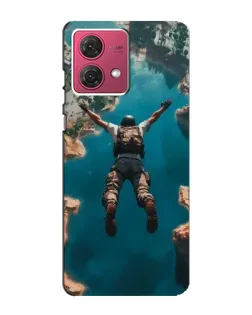 Чехол для Motorola MOTO G84 с картинкой «PUBG — свободное падение»