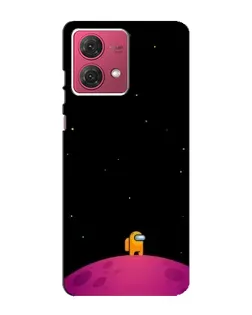 Чехол для Motorola MOTO G84 с картинкой «Одинокий герой на планете»