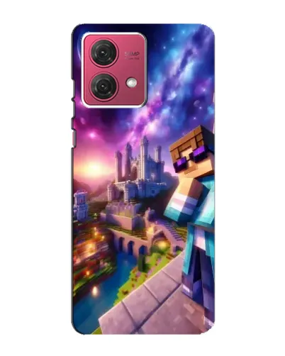 Чехол для Motorola MOTO G84 с картинкой «Стив и космос»