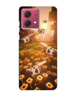 Чехол для Motorola MOTO G84 с картинкой «Поле подсолнухов»