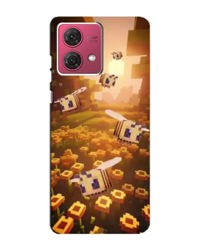 Чехол для Motorola MOTO G84 с картинкой «Поле подсолнухов»