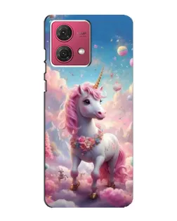 Чохол для Motorola MOTO G84 з картинкою «Єдиноріг серед хмар»