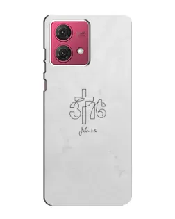 Чехол для Motorola MOTO G84 с картинкой «Иоанна 3:16 Крест» Чехол для Motorola MOTO G84 с картинкой «Иоанна 3:16 Крест»