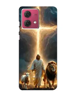 Чехол для Motorola MOTO G84 с картинкой «Лев Иуды и Свет» Чехол для Motorola MOTO G84 с картинкой «Лев Иуды и Свет»