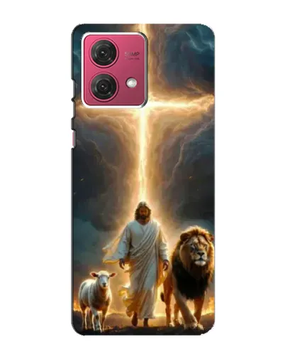 Чехол для Motorola MOTO G84 с картинкой «Лев Иуды и Свет» Чехол для Motorola MOTO G84 с картинкой «Лев Иуды и Свет»