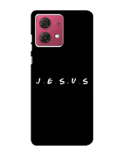 Чехол для Motorola MOTO G84 с картинкой «Точки веры J.E.S.U.S.»