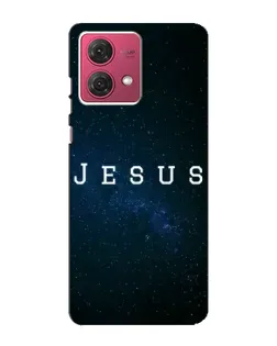 Чехол для Motorola MOTO G84 с картинкой «Звездное небо Jesus»