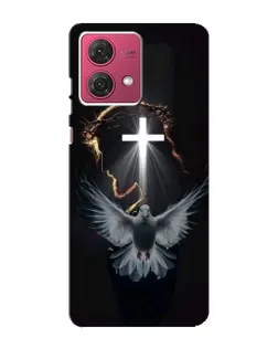 Чехол для Motorola MOTO G84 с картинкой «Голубь и Свет»