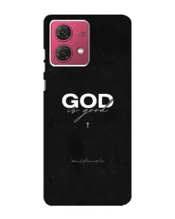 Чехол для Motorola MOTO G84 с картинкой «GOD — Бог над всем»