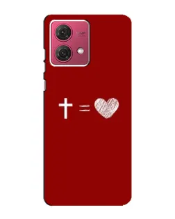 Чохол для Motorola MOTO G84 з картинкою «Рівняння любові»