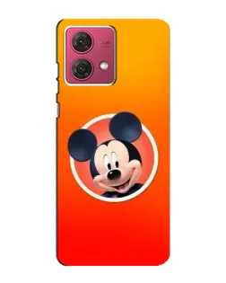 Чехол для Motorola MOTO G84 с картинкой «Mickey в круге»