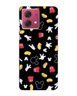 Чехол для Motorola MOTO G84 с картинкой «Графический принт лапок»