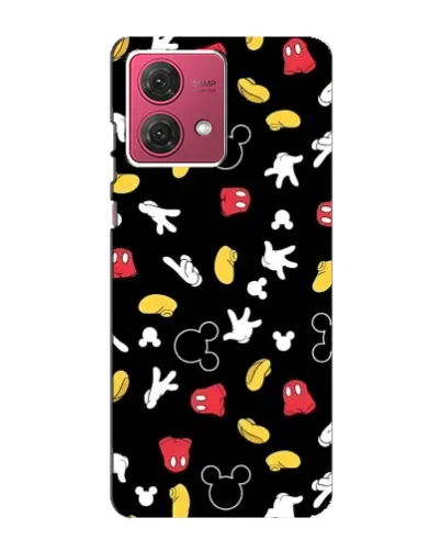 Чехол для Motorola MOTO G84 с картинкой «Графический принт лапок»