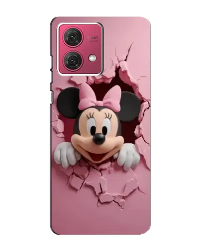 Чехол для Motorola MOTO G84 с картинкой «Минни сквозь стену»