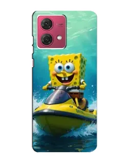 Чехол для Motorola MOTO G84 с картинкой «Спанч Боб на гидроцикле» Чехол для Motorola MOTO G84 с картинкой «Спанч Боб на гидроцикле»