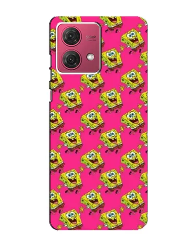 Чехол для Motorola MOTO G84 с картинкой «Розовый паттерн»