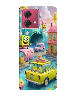 Чехол для Motorola MOTO G84 с картинкой «Монстр-трак приключения»