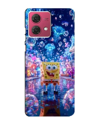 Чехол для Motorola MOTO G84 с картинкой «Неоновый океан»