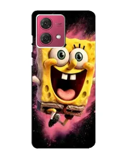 Чехол для Motorola MOTO G84 с картинкой «Взрывной Спанч Боб»