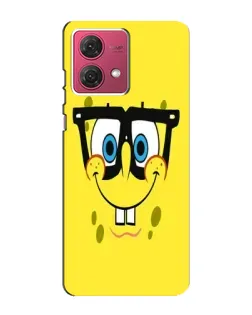 Чехол для Motorola MOTO G84 с картинкой «Минималистичный Спанч Боб»