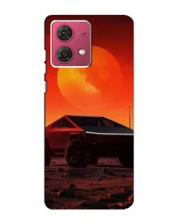 Чехол для Motorola MOTO G84 с картинкой «Cybertruck на Марсе»