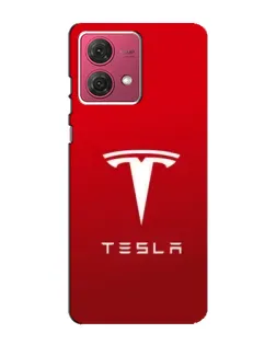 Чехол для Motorola MOTO G84 с картинкой «Tesla Red Classic»