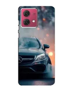 Чехол для Motorola MOTO G84 с картинкой «Mercedes — ночной город»