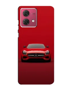 Чехол для Motorola MOTO G84 с картинкой «Красный Mercedes AMG»