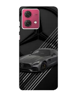 Чехол для Motorola MOTO G84 с картинкой «Mercedes AMG — графика»
