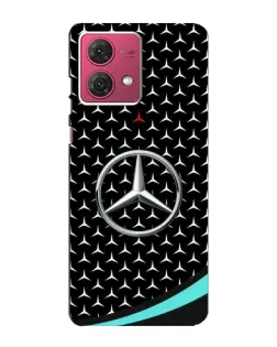 Чехол для Motorola MOTO G84 с картинкой «Mercedes — бирюзовый акцент»