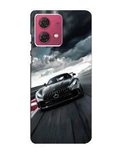 Чехол для Motorola MOTO G84 с картинкой «Гоночный Mercedes AMG»