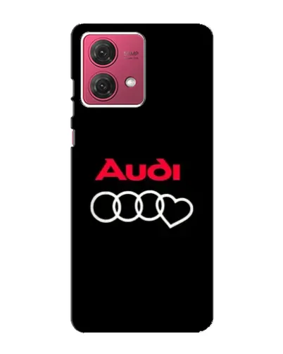Чехол для Motorola MOTO G84 с картинкой «Логотип Audi Heart»