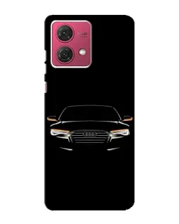 Чехол для Motorola MOTO G84 с картинкой «Audi — ночной контур»
