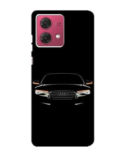 Чехол для Motorola MOTO G84 с картинкой «Audi — ночной контур»
