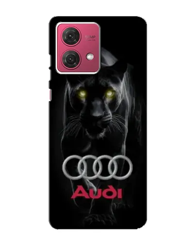 Чехол для Motorola MOTO G84 с картинкой «Пантера и Audi»