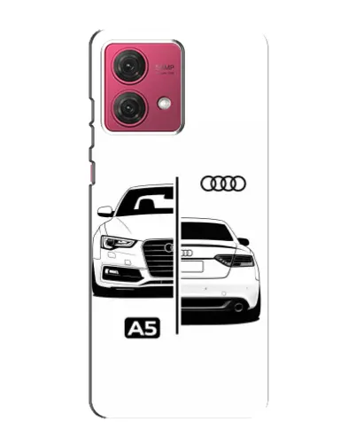 Чехол для Motorola MOTO G84 с картинкой «Audi — контрастный дизайн»