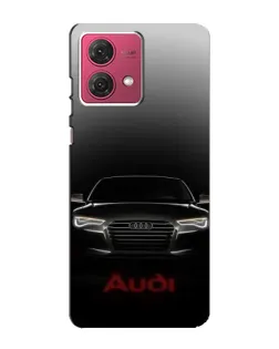 Чехол для Motorola MOTO G84 с картинкой «Audi — градиентный контур»