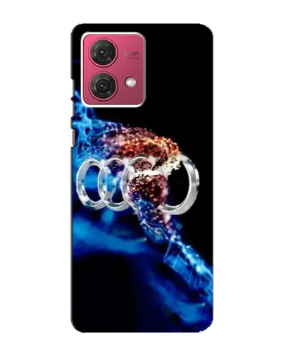 Чехол для Motorola MOTO G84 с картинкой «Энергия лого Audi»