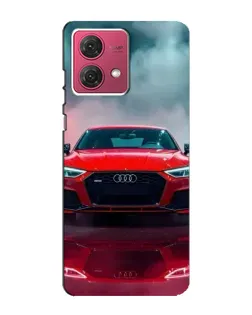 Чехол для Motorola MOTO G84 с картинкой «Audi RS — красный стиль»